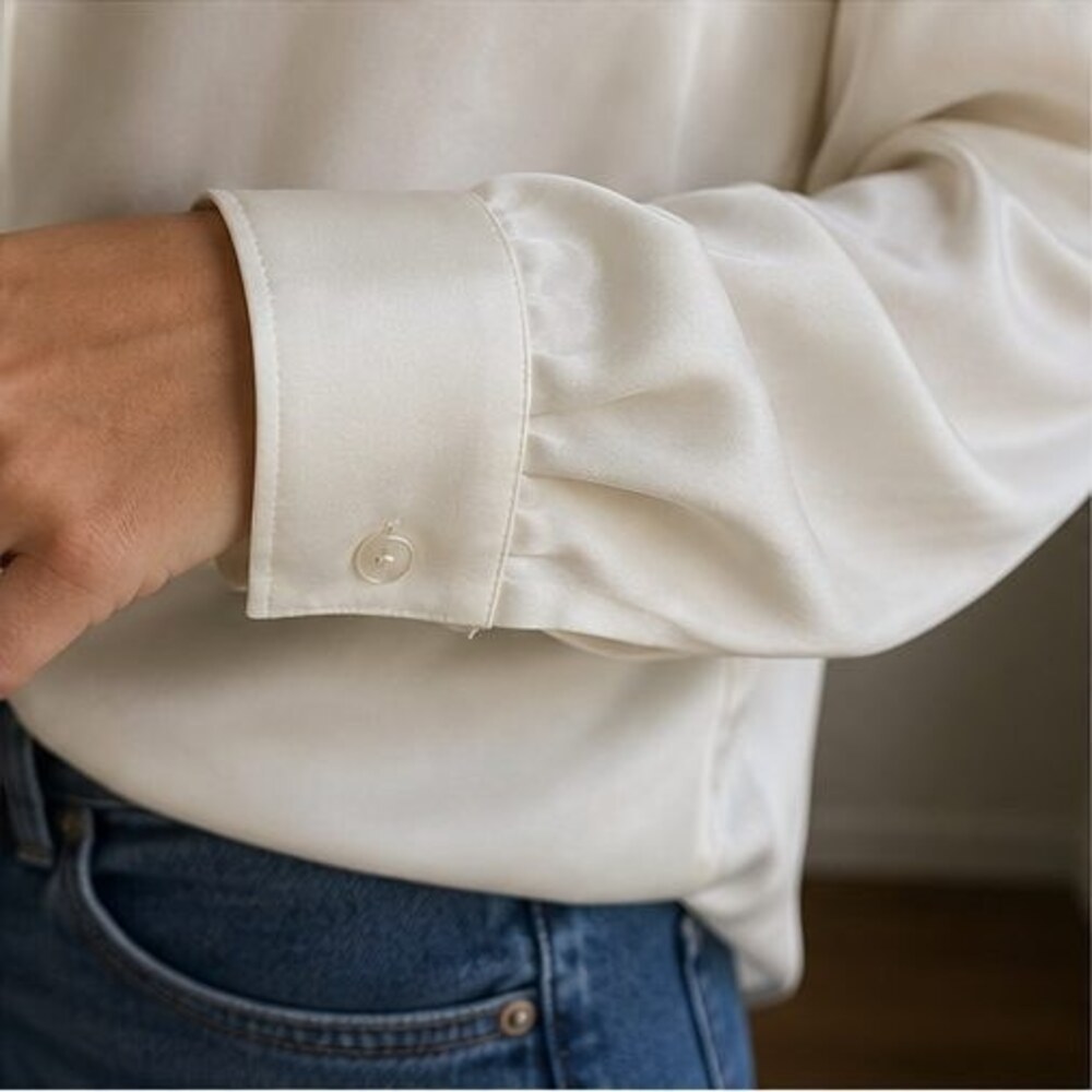 White Lace Trim Top - Picture 5 of 6
